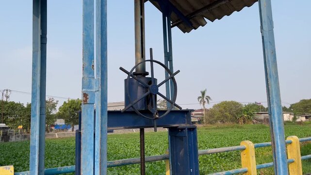 Manual Water Gate Valve Wheel for River Irrigation Infrastructure