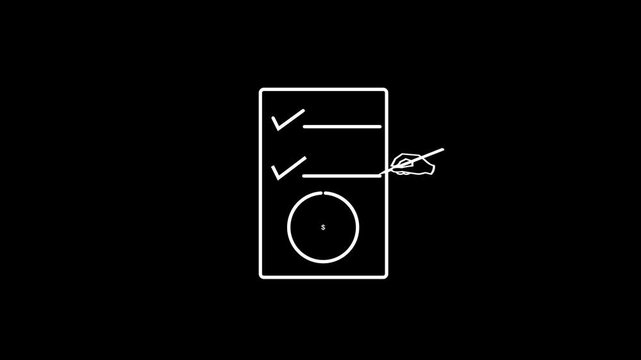 Exchange Icon Lineal Style Vector Illustration . Dollar in rotation arrow symbol.