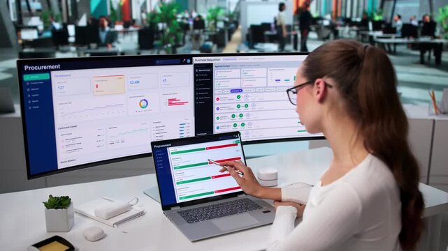 Procurement Manager Using Software Platform