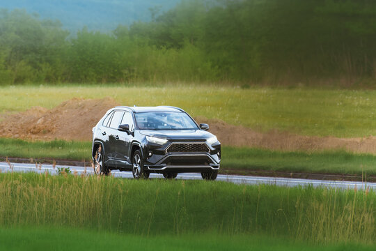 Modern vehicle for family travel and trips