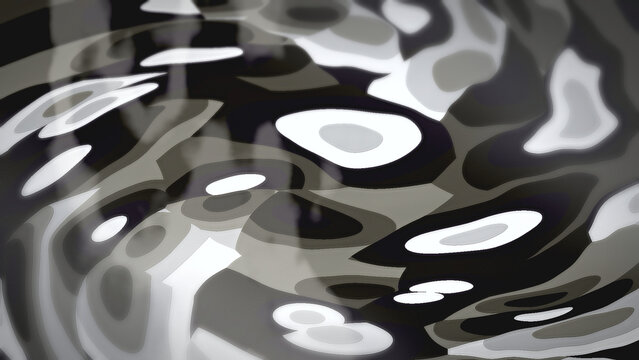 Abstract grayscale fluid shapes with smooth gradients