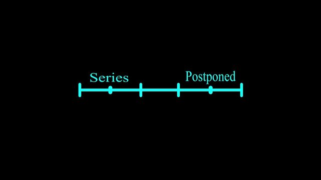 Simple blue light neon line indicator pointing to the right isolated on a black background for user interface design elements and digital technology website graphics
