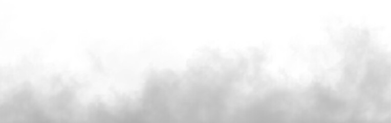 Fototapeta premium Soft gray fog and layered cloud cover stretching across wide open sky with bright white upper space and hazy textured horizon creating calm atmospheric backdrop