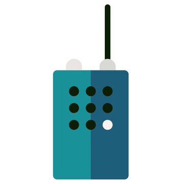 Military Walkie Talkie Icon Illustration