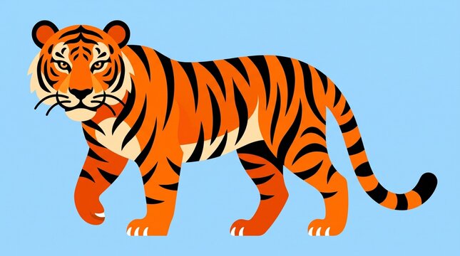 tiger illustration vector design