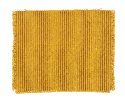 Yellow Corduroy Fabric Swatch