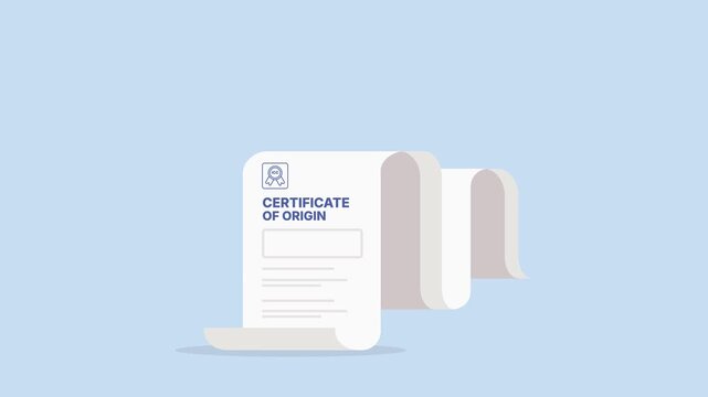 Certificate of origin	