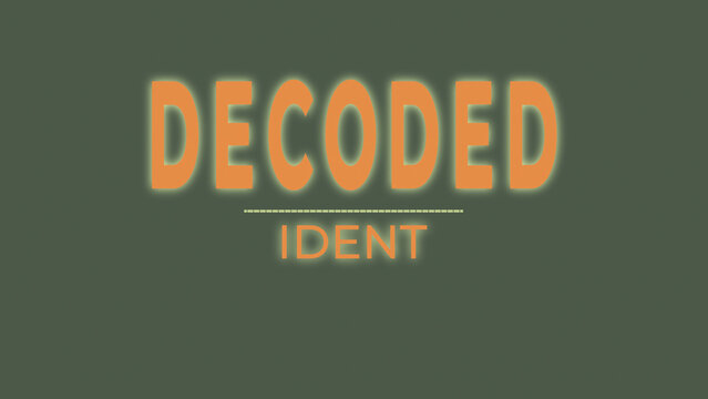 Decode Title Set Three Ident