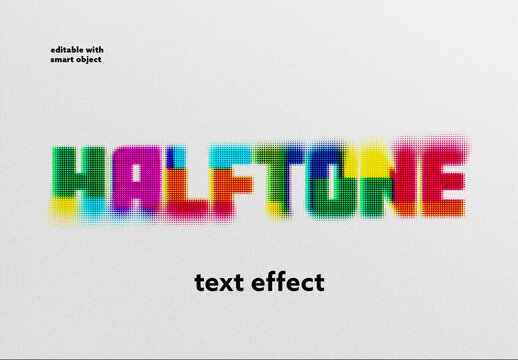 Halftone Text Effect