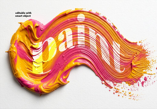 Paint Text Effect