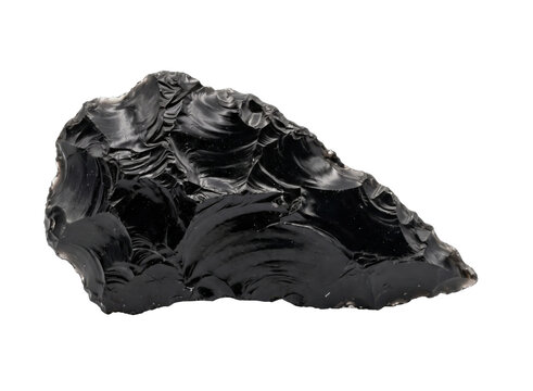 Sharp Obsidian Stone Fragment