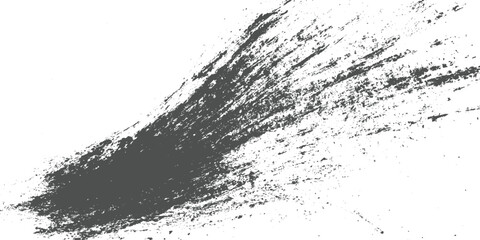 Obraz premium Black Grunge Ink Splash and Brush Stroke on White Background