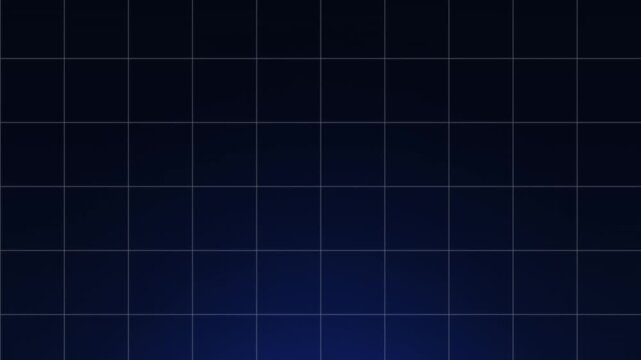Abstract dark blue grid background with glowing light effect