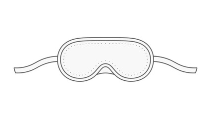Obraz premium Simple Sleep Mask Icon