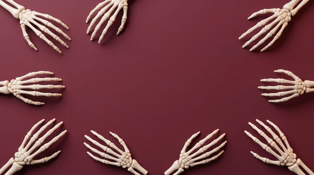 Intricate patterns of octopus hands against a dark background