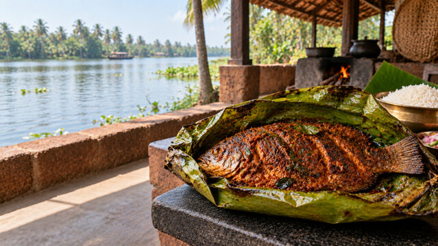 Kerala Karimeen Pollichathu