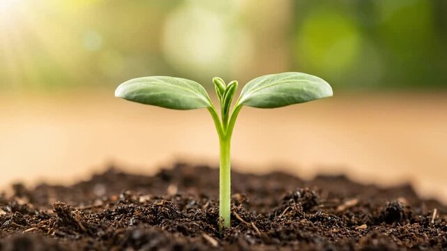 Young plant development stages displayed in controlled agricultural research environment with labeled growth markers for educational and scientific...