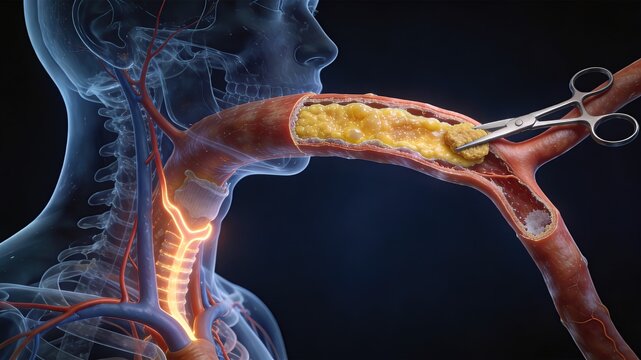 Carotid Endarterectomy CEA Plaque Removal