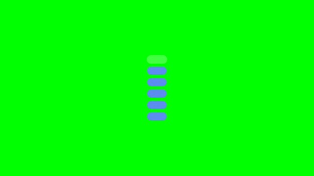 Neon green background with circular loading animation