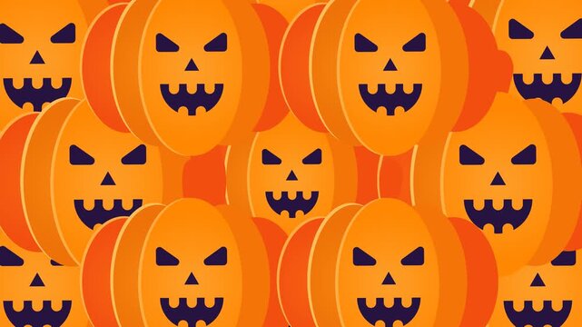 Halloween pumpkin video transition, alpha cannels