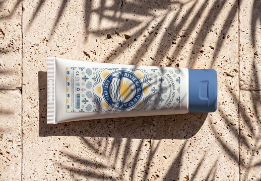 Sunscreen Squeeze Tube Mockup