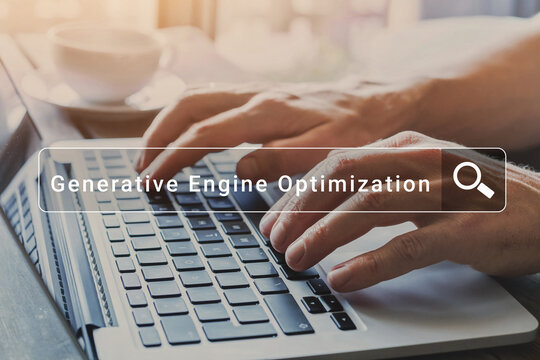 GEO generative engine optimization concept, AI search results.