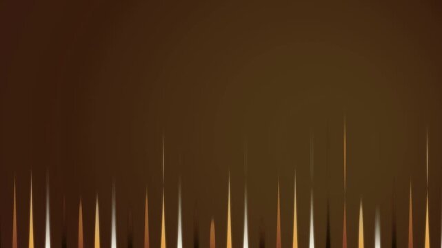 Abstract golden lines vibrating on dark background creating dynamic motion graphic clip.