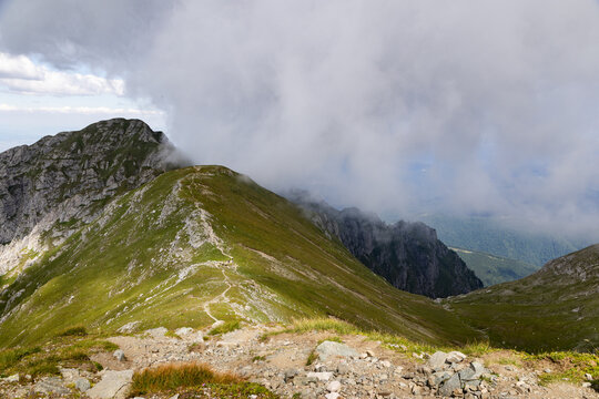 amazing summer landscape in Bucegi mountains