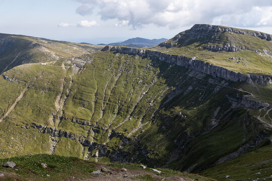 amazing summer landscape in Bucegi mountains