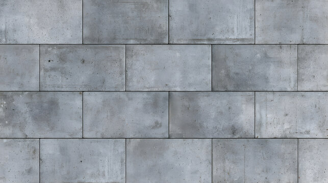 Industrial gray concrete tile texture, weathered cement block wall background, seamless architectural stone surface for interior design Stock Illustration