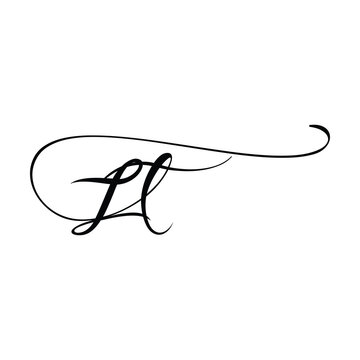 ZT initials Handwriting signature logo. ZT Hand drawn Calligraphy lettering Vector. ZT letter real estate, beauty, photography letter logo design. ZT Logo