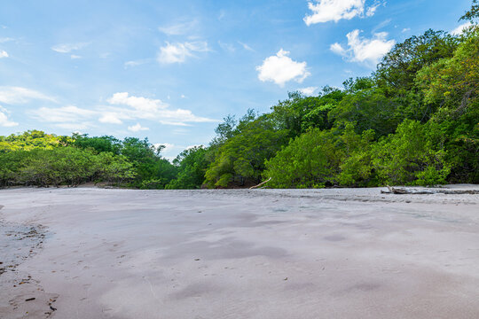 Scenic coastal view of the amazing and wild Playa Zapotillal (also locally known as Playa Minas) located in the Guanacaste Province (Costa Rica). 