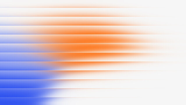 Blue and orange ribbed glass gradient texture background with soft horizontal stripes blending into white.