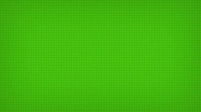 Vibrant green plastic building block baseplate with studded texture, top view, suitable for toy ads, educational media and creative backgrounds