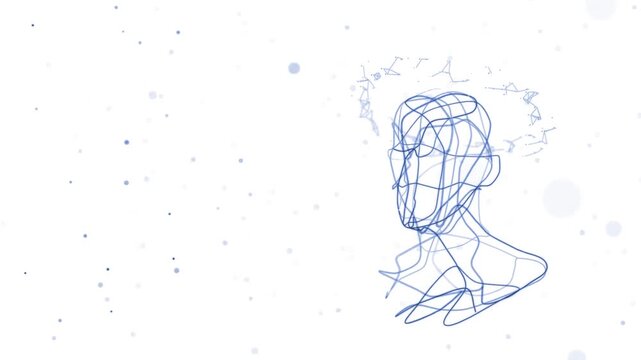 looped 3d illustration energy transformation of consciousness