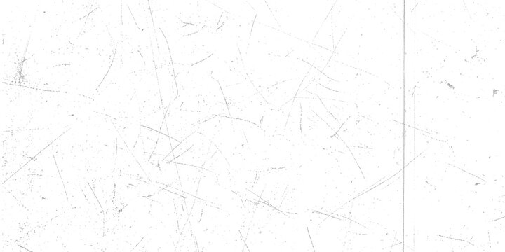 Distressed film texture with scratches and dust particles isolated on transparent background