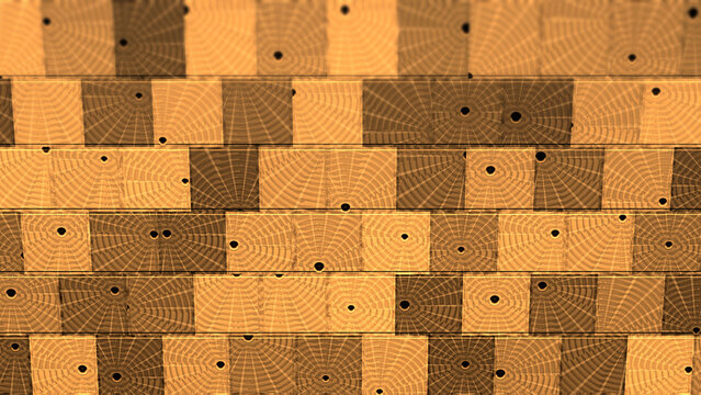 End Grain Wood Blocks Pattern