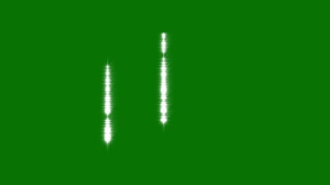 Retro white twinkle stars line effect, sparkling glitter star dust burst, glowing fairy trail animation, shiny doodle particle seamless green chroma background  4k