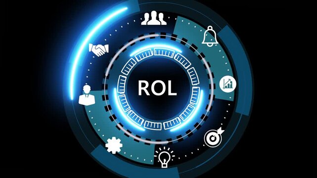 Futuristic blue digital interface HUD with circular icons surrounding the words quality assurance, suggesting software testing, security, process control, and analytics.