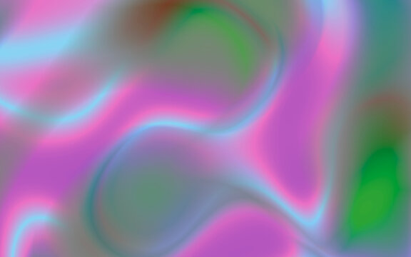 Futuristic Neon Waves Abstract Fluid Gradient Background in Pink, Purple, and Green