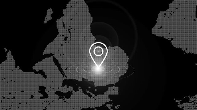 GPS Map Navigation Route Location Marker city map view featuring a navigation arrow following a route destination pin. for delivery apps, taxi services, travel vlogs, location-tracking concepts