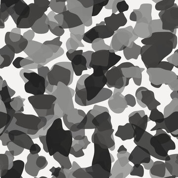 Nahtloses organisches Tarnmuster in Schwarz und Creme