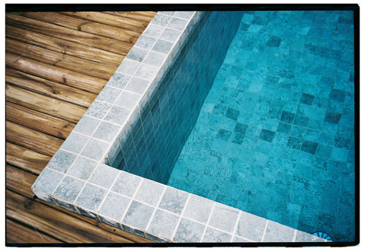 Pool Edge and Wooden Deck