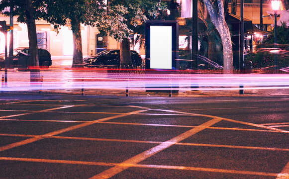 Distant Poster Mockup Across Street
