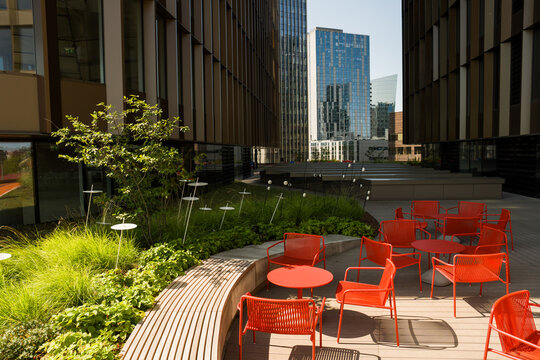 Business Center Terrace on a Sunny Day