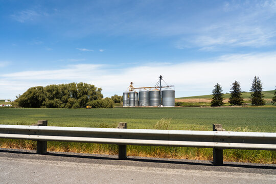 Farm Silos Beyond Rural Guardrail