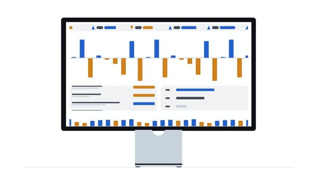 Financial Data Flow Visualization, Abstract Technology Background, Blue Digital Grid, Corporate Analytics, Futuristic Data Streams, Modern Business Infographics, Network Connection Concept