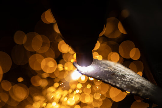 Metal work in a shop