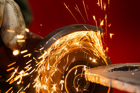 Metal work in a shop