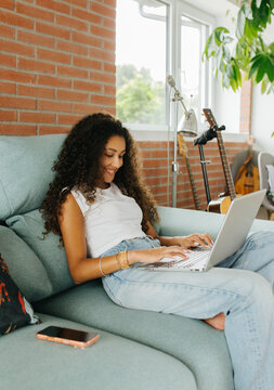 Young Woman Balancing Daily Life at Home